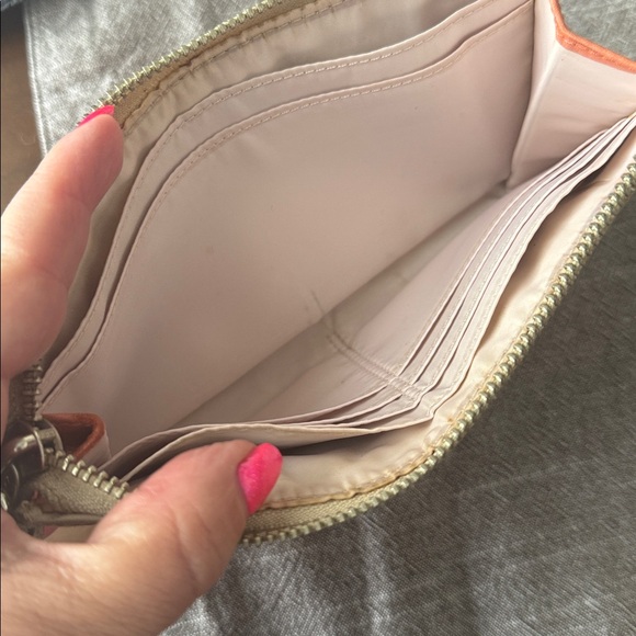 Coach Colorblock Orange and Grey Wallet/Wristlet with Callouts - Picture 8 of 13